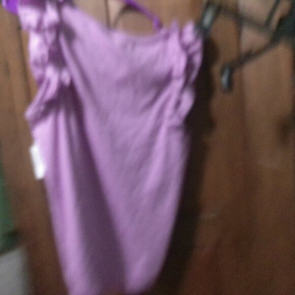 Pink Tank w/ Ruffle Sleeves - Picture 4 of 4